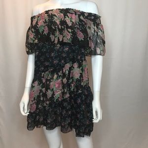TOPSHOP OFF THE SHOULDER MINI DRESS